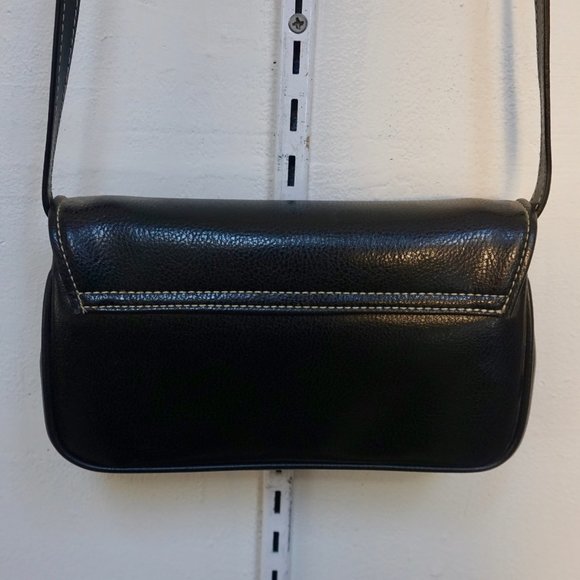 💚 VINTAGE LIZ CLAIBORNE Black Mini Crossbody Bag (OS) - Picture 13 of 15